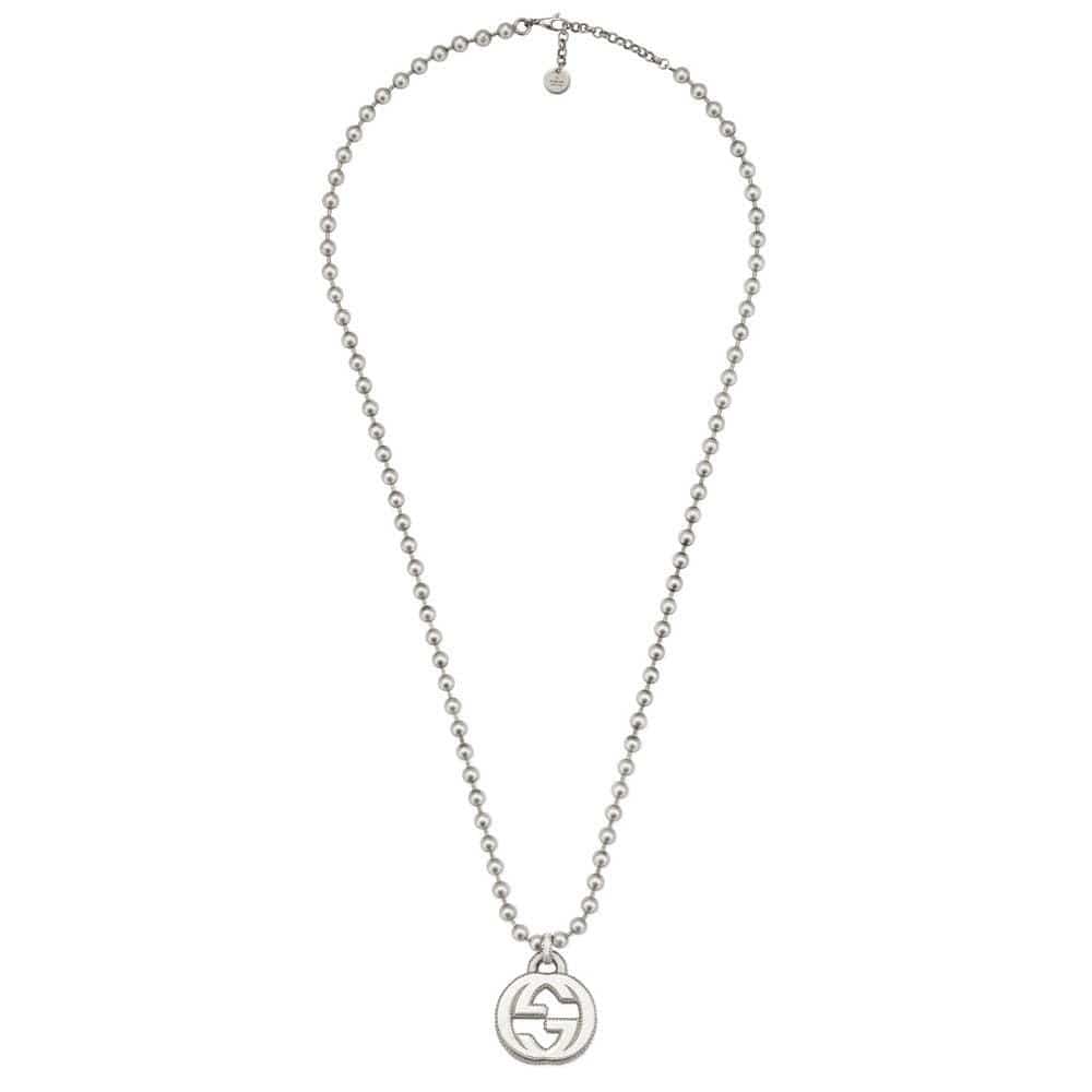 Gucci Interlocking G Pendant sterling silver Necklace Gucci