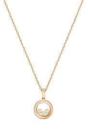 Chopard Necklaces CHOPARD HAPPY DIAMONDS 18CT ROSE GOLD NECKLACE 1753081