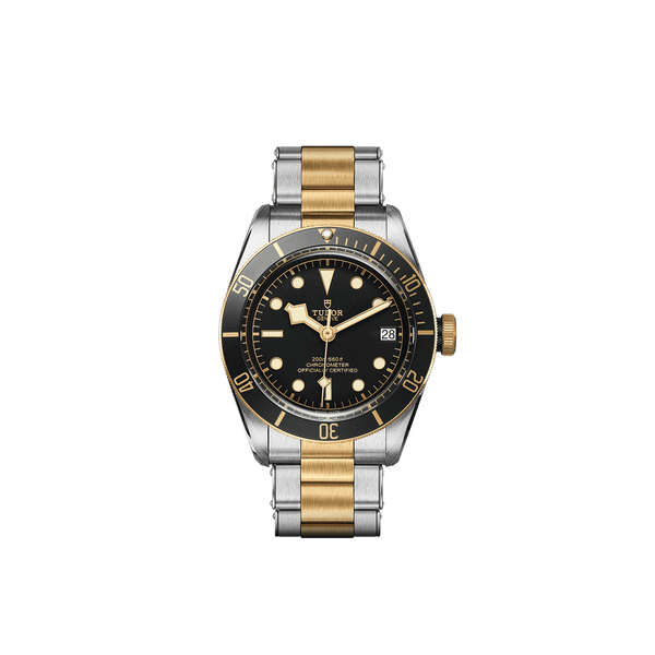 Tudor Black Bay S G Steel and Yellow Gold Bracelet Emson Haig